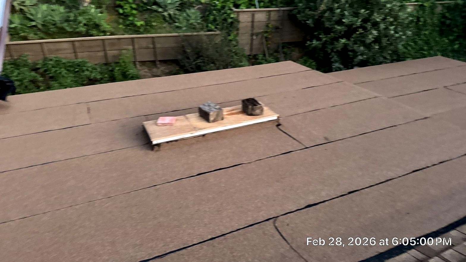 Completed flat roof repair work at Roof Repair & Construction Inc.