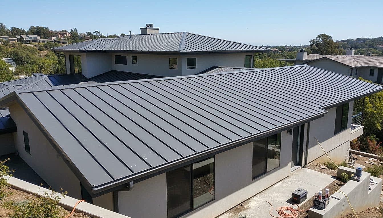 Roof Repair & Construction Inc. roofing project in Encino